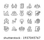 business line icons   vector... | Shutterstock .eps vector #1937045767