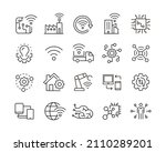internet of things icons  ... | Shutterstock .eps vector #2110289201