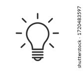 light bulb icon. ideas ... | Shutterstock .eps vector #1720483597
