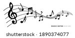 music notes icon vector...