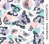 Vector Butterflies Pattern....
