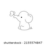 vector isolated cute cartoon... | Shutterstock .eps vector #2155574847
