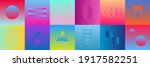 set of abstract gradient design ... | Shutterstock .eps vector #1917582251