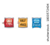 set of sale tags and labels.... | Shutterstock . vector #1803572404