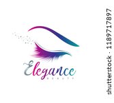 beauty eye elegance logo sign... | Shutterstock .eps vector #1189717897