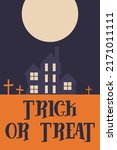 vintage poster halloween movie... | Shutterstock .eps vector #2171011111