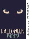 vintage poster halloween movie... | Shutterstock .eps vector #2171026497