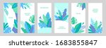 set of vector abstract summer... | Shutterstock .eps vector #1683855847