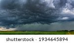Supercell Storm Clouds With...
