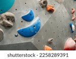 Close Up Of Climbing Wall Holds ...