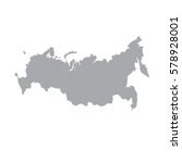 russia map icon. vector... | Shutterstock .eps vector #578928001