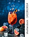 fresh grapefruit cocktail with... | Shutterstock . vector #1422813014