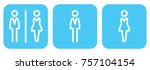 pictograms of people | Shutterstock .eps vector #757104154