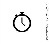 stopwatch icon vector. timer... | Shutterstock .eps vector #1729136974