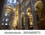 Small photo of Santiago de Compostela, Spain - October 2, 2021: Central nave of the Cathedral