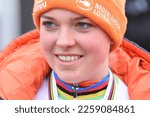 Small photo of Hoogerheide, Netherlands - February 3, 2023: Fem van Empel (Netherlands), competitor at the 2023 cyclo-cross world championships