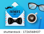 happy fathers day greeting card ... | Shutterstock .eps vector #1726568437