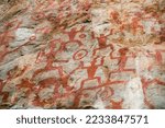 Chinese Rock Painting Depicting ...