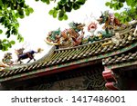 close up architectural detail... | Shutterstock . vector #1417486001