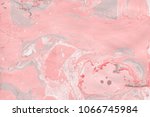 colorful red marble ink paper... | Shutterstock . vector #1066745984