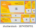 set of yellow and black web... | Shutterstock .eps vector #1874558701