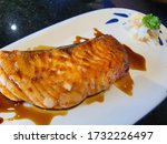 Small photo of Grilled Salmon Hottie served on a plate