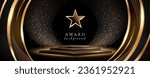 award background with golden...