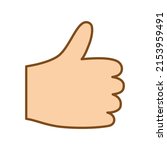 like icon. thumb up hand... | Shutterstock .eps vector #2153959491