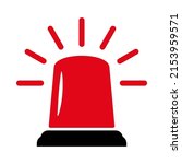 alarm siren icon. flashlight ... | Shutterstock .eps vector #2153959571