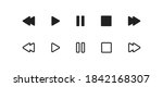 play  pause button. audio... | Shutterstock .eps vector #1842168307