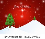 christmas landscape background... | Shutterstock . vector #518269417