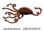 mythology hydra monster with... | Shutterstock .eps vector #1802525014