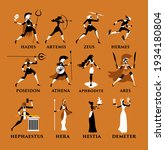 Greek Mythology Orange And...