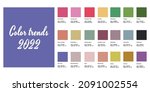 set of fashion colors of bright ... | Shutterstock .eps vector #2091002554