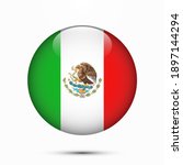 mexico flag circle shape button ... | Shutterstock .eps vector #1897144294