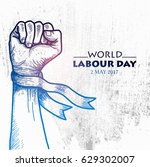 Sketch Of Fist For World Labour ...