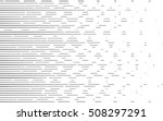 horizontal speed line halftone... | Shutterstock .eps vector #508297291