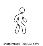 walk people icon symbol shape.... | Shutterstock .eps vector #2030615591