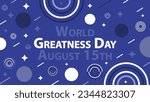 world greatness day vector...