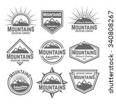 mountains set of vector... | Shutterstock .eps vector #340808267