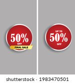 special offer 50  off round... | Shutterstock .eps vector #1983470501