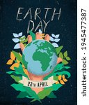 earth day poster design... | Shutterstock .eps vector #1945477387