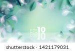 green nature background with... | Shutterstock .eps vector #1421179031