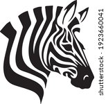 Zebra Head Logo Vector...