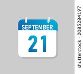 white daily calendar icon... | Shutterstock .eps vector #2085284197