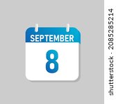 white daily calendar icon... | Shutterstock .eps vector #2085285214