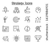 strategy   planing icon set in... | Shutterstock .eps vector #1619886931