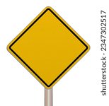Diamond shaped crossing sign...