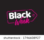 black week friday design sale... | Shutterstock .eps vector #1746608927