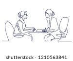 job interview   vector modern... | Shutterstock .eps vector #1210563841